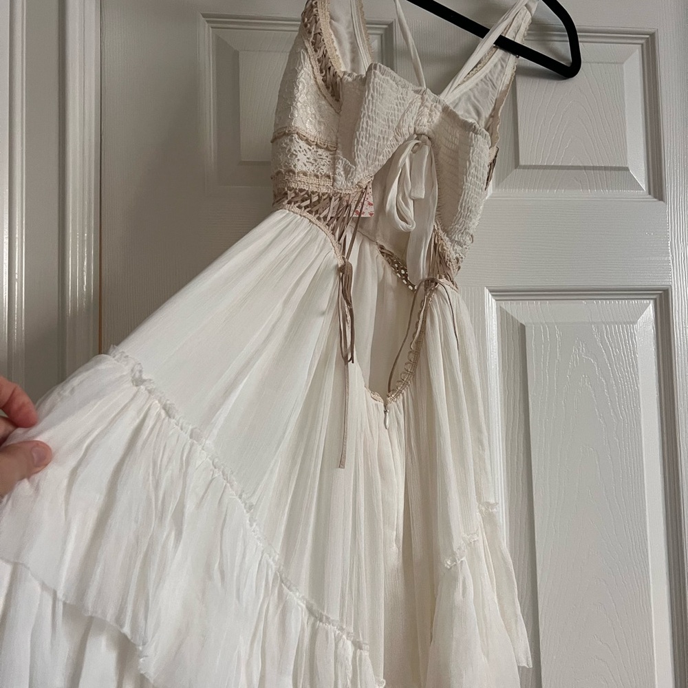Free People Lace Up Bridal Dress - Picture 9 of 14